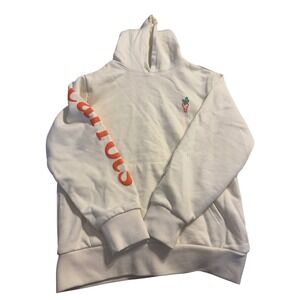 Carrots by Anwar Youth Cream Hoodie Sweatshirt‎ Orange Logo Cozy Kids